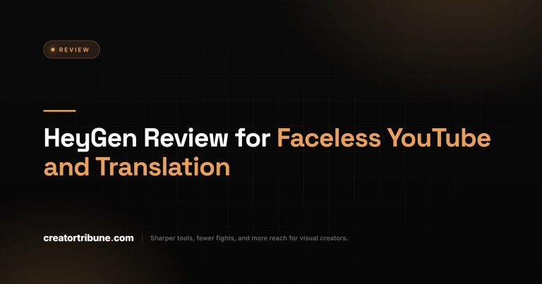 HeyGen Review for Faceless YouTube and Translation