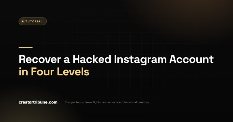 Recover a Hacked Instagram Account in Four Levels