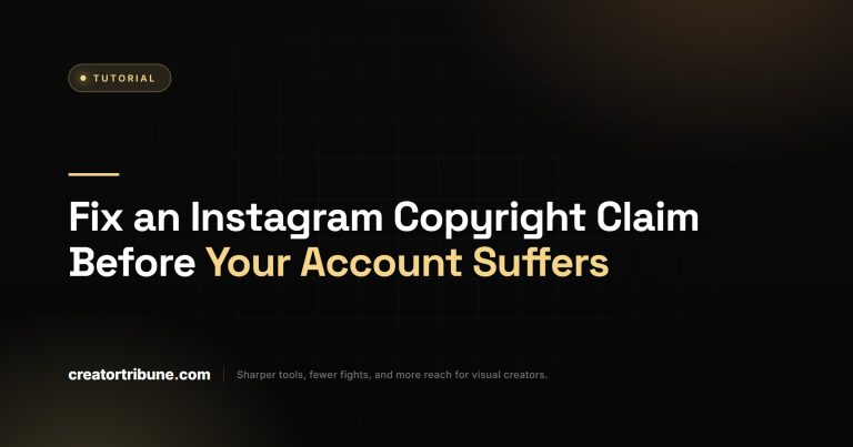 Fix an Instagram Copyright Claim Before Your Account Suffers