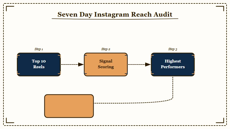 Four-step Instagram reach audit flow