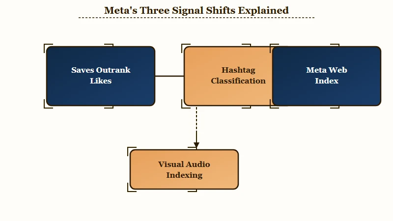 Meta AI ranking signal shift saves over likes