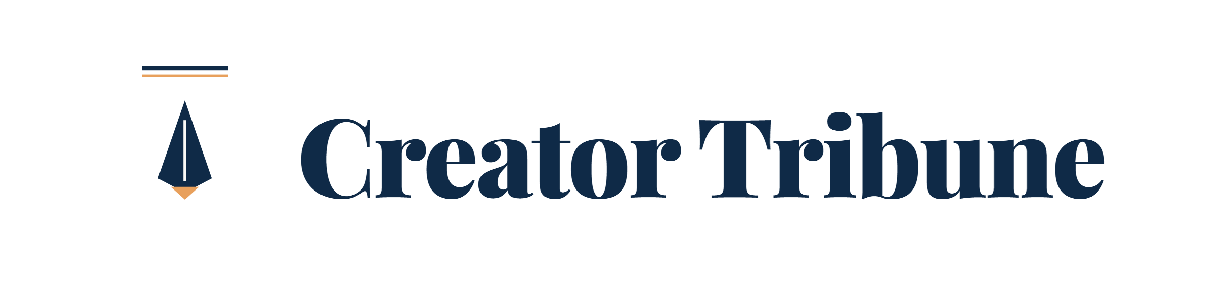 Creator Tribune header logo lockup