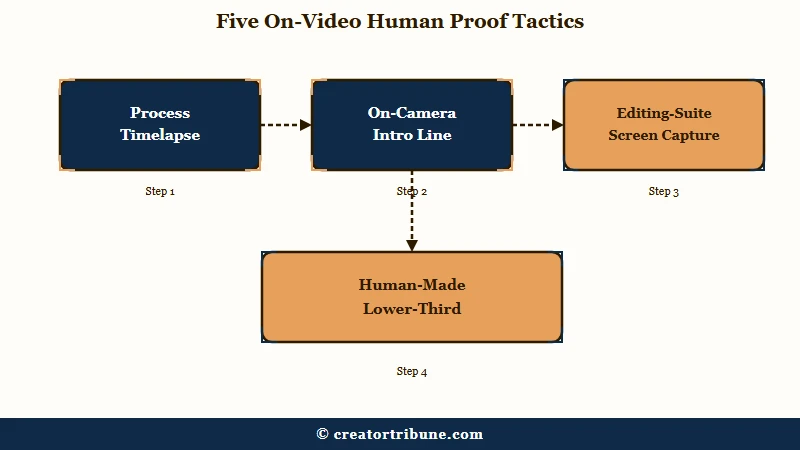 Five on-video proof tactics human creator