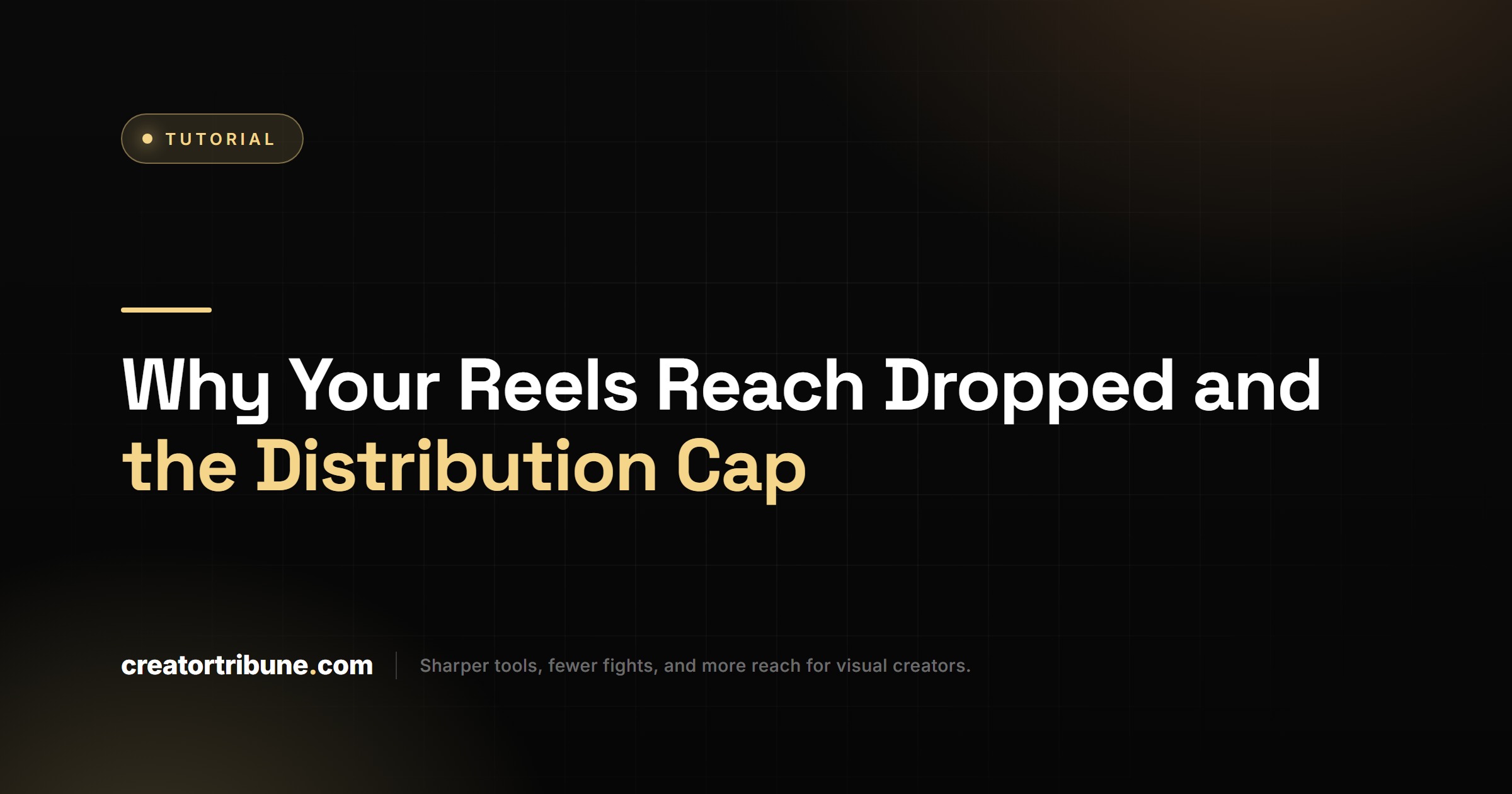 Why Your Reels Reach Dropped and the Distribution Cap