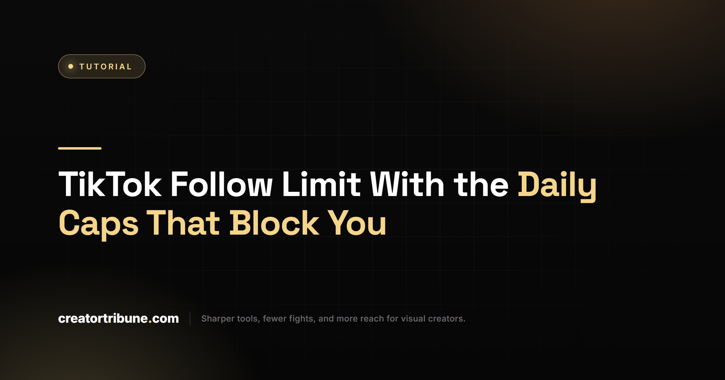 TikTok Follow Limit With the Daily Caps That Block You