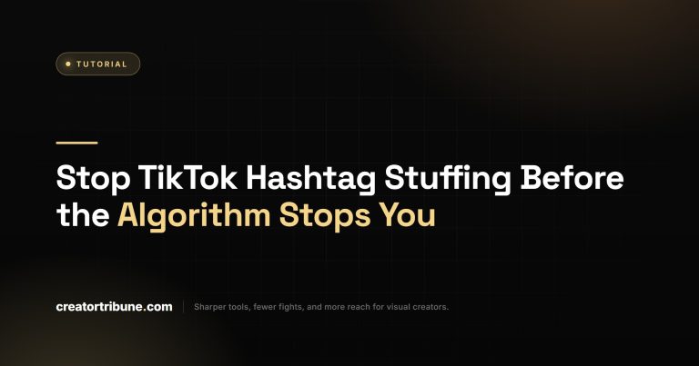 Stop TikTok Hashtag Stuffing Before the Algorithm Stops You