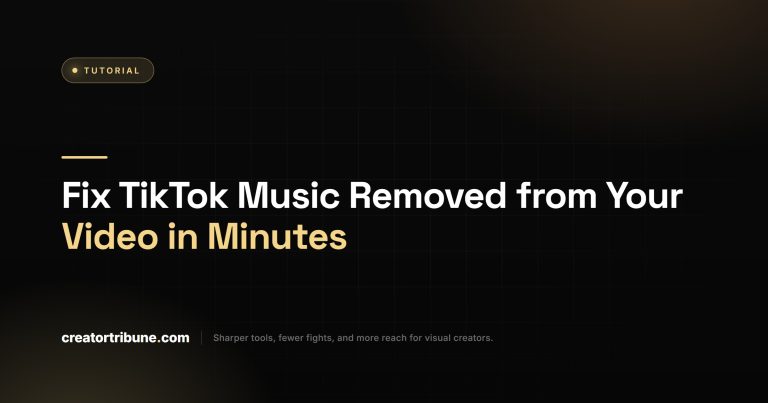Fix TikTok Music Removed from Your Video in Minutes