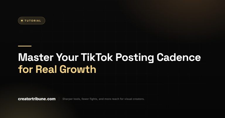 Master Your TikTok Posting Cadence for Real Growth