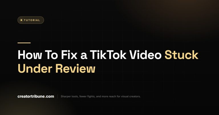 How To Fix a TikTok Video Stuck Under Review