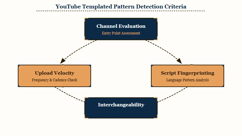 Channel-level demonetization detection criteria diagram