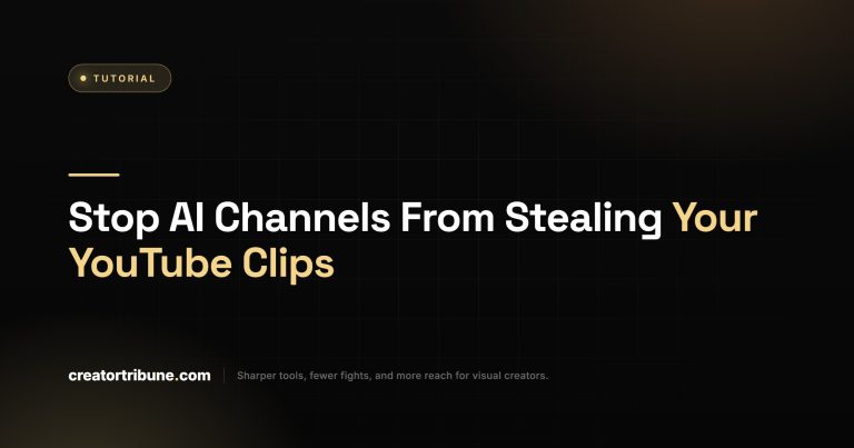 Stop AI Channels From Stealing Your YouTube Clips