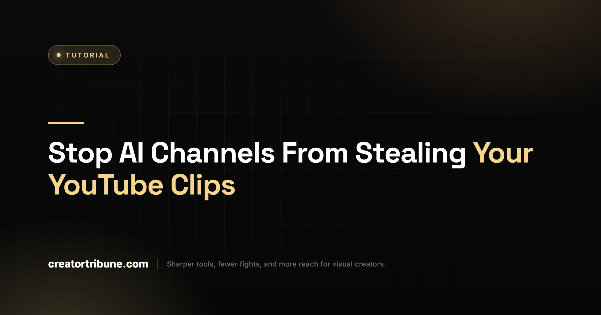 Stop AI Channels From Stealing Your YouTube Clips