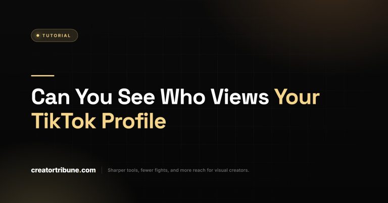 Can You See Who Views Your TikTok Profile