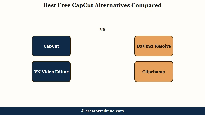 Best free no-watermark CapCut alternatives compared