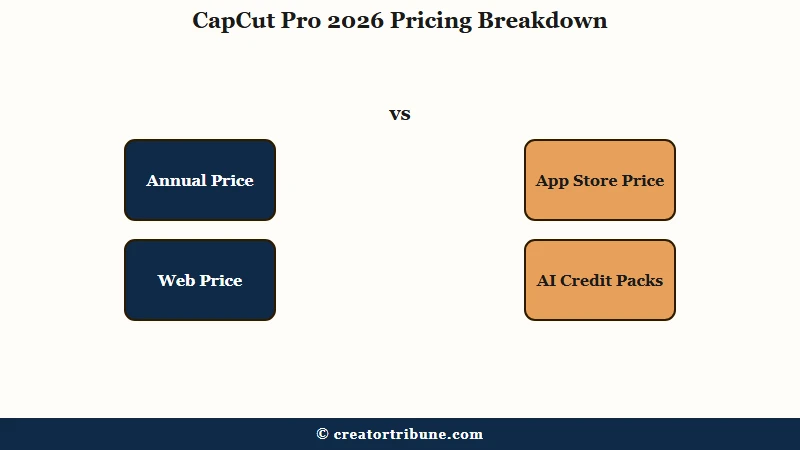 CapCut Pro 2026 pricing cost breakdown