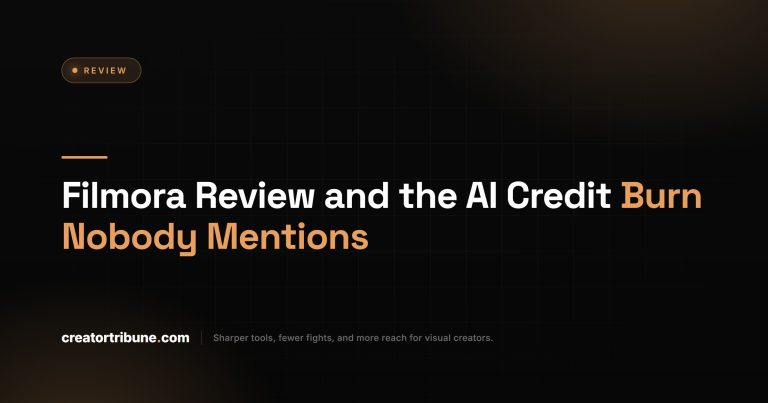 Filmora Review and the AI Credit Burn Nobody Mentions