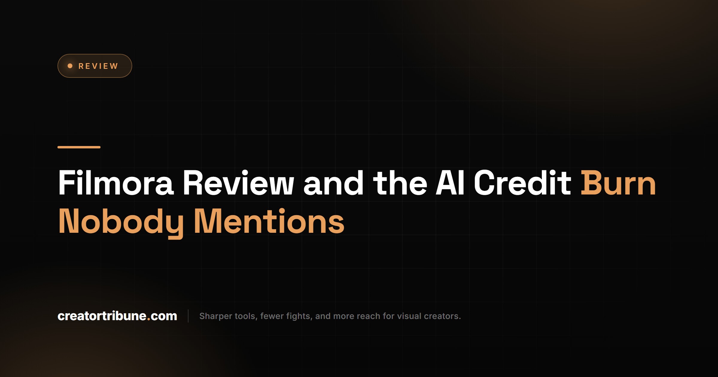 Filmora Review and the AI Credit Burn Nobody Mentions