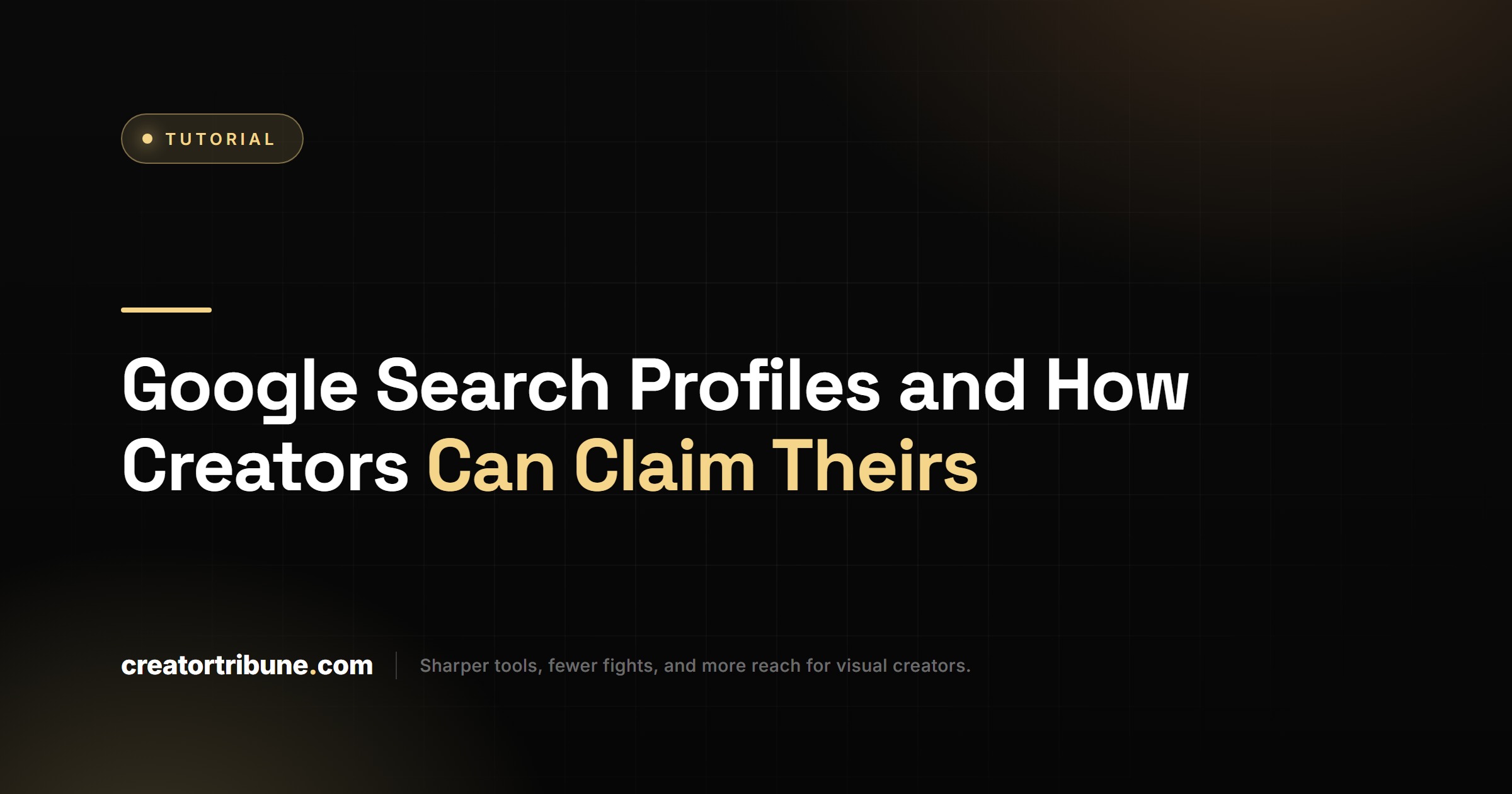 Google Search Profiles and How Creators Can Claim Theirs