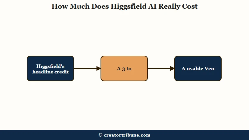 Higgsfield AI real cost per usable clip