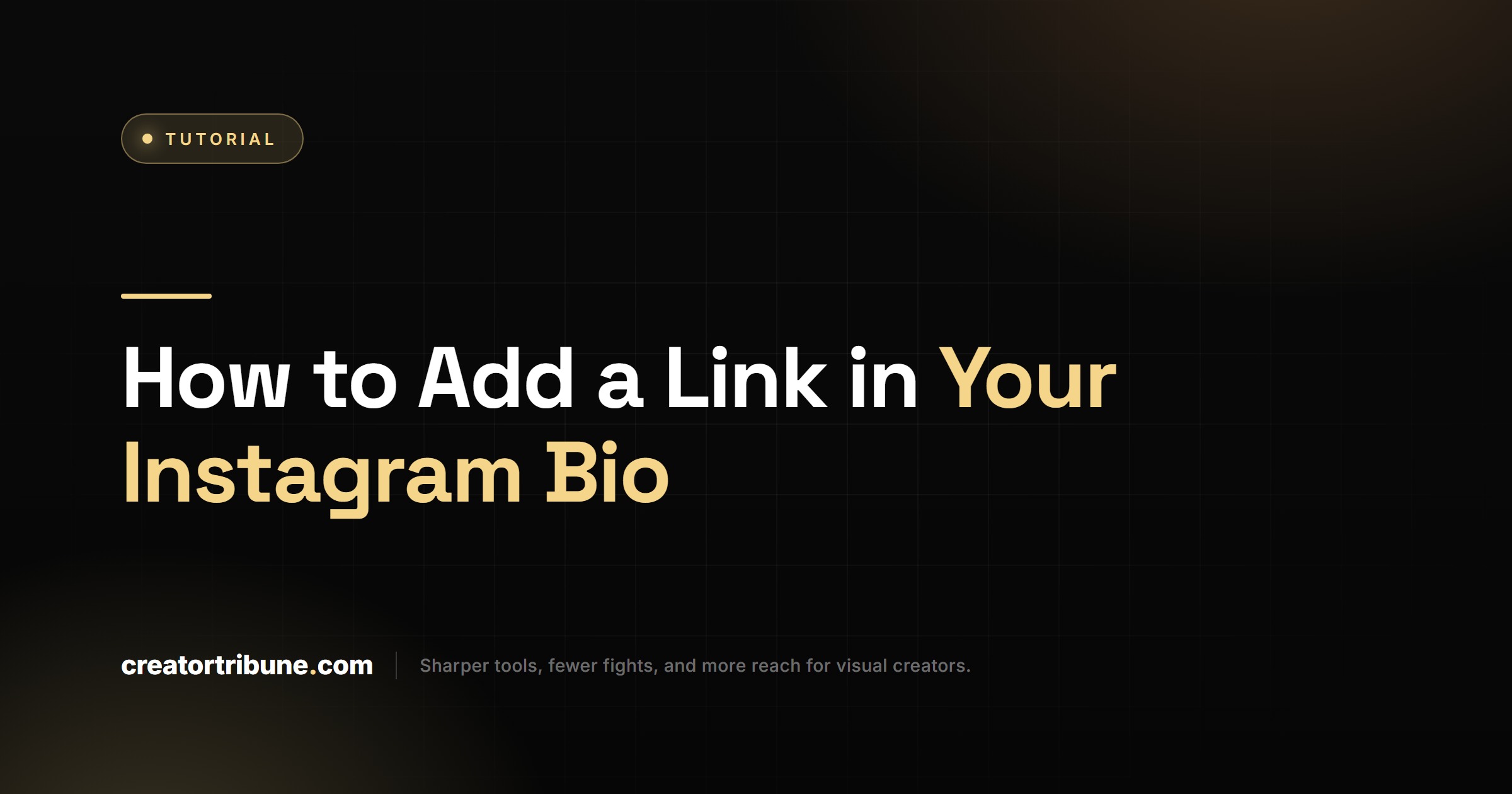How to Add a Link in Your Instagram Bio