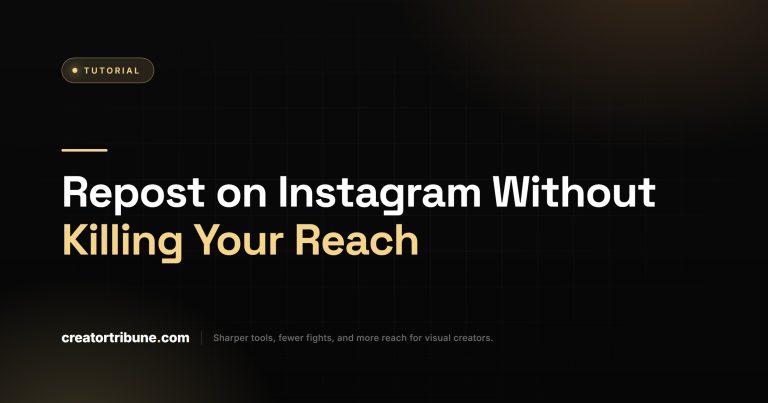 Repost on Instagram Without Killing Your Reach