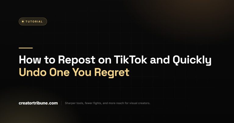 How to Repost on TikTok and Quickly Undo One You Regret