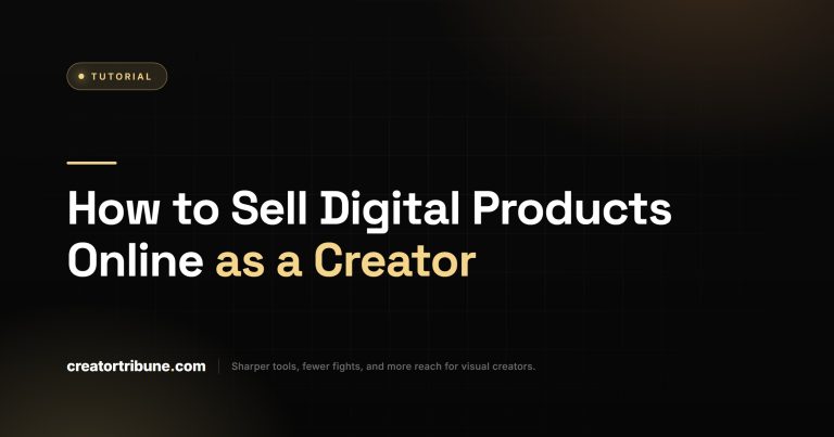 How to Sell Digital Products Online as a Creator