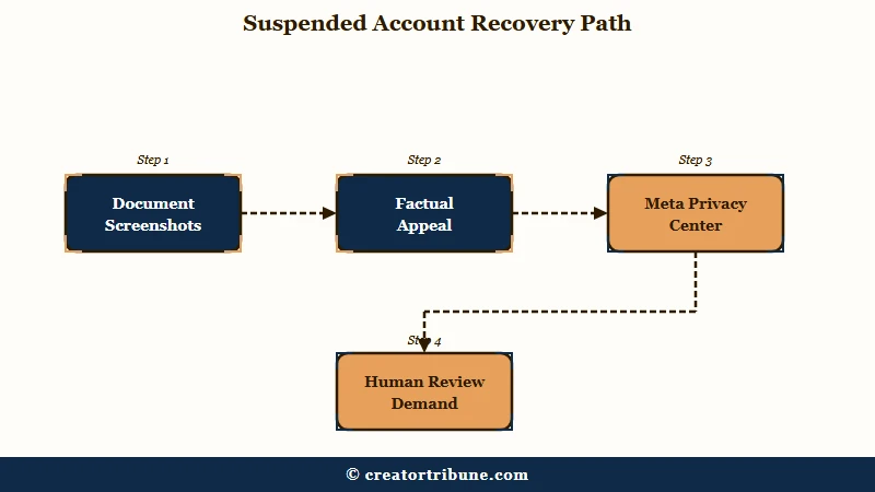 Steps to recover a wrongly suspended Instagram account