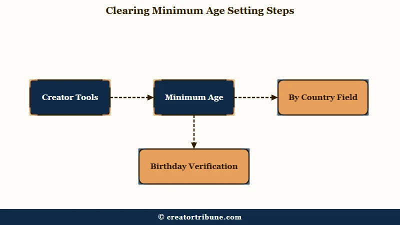 Steps to clear the Instagram minimum age setting