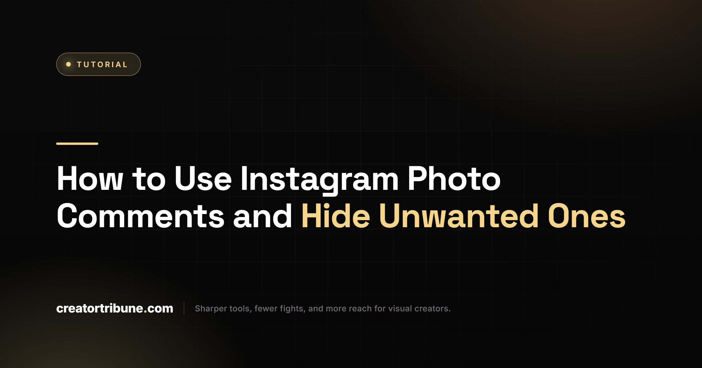 How to Use Instagram Photo Comments and Hide Unwanted Ones