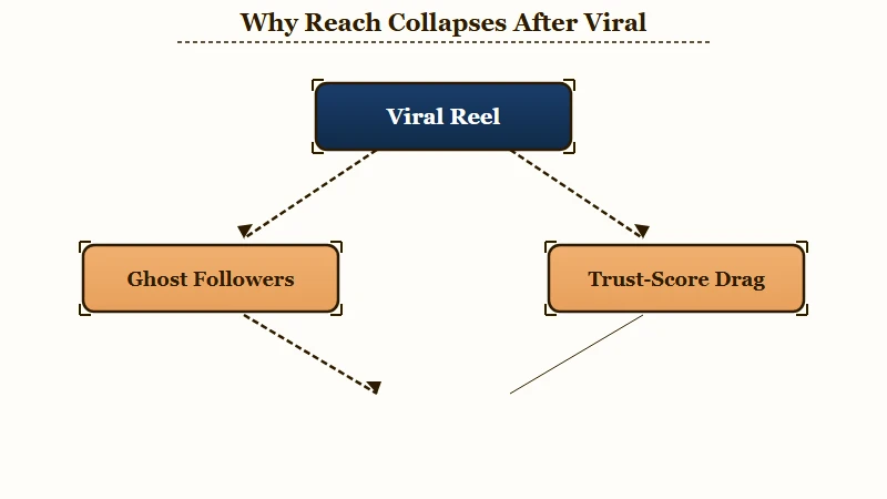 Why Instagram reach collapses after a viral reel