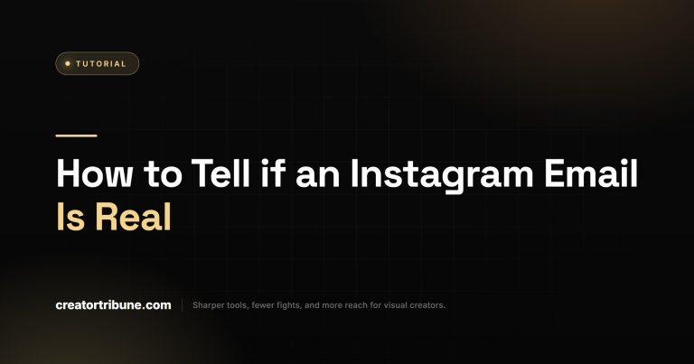How to Tell if an Instagram Email Is Real