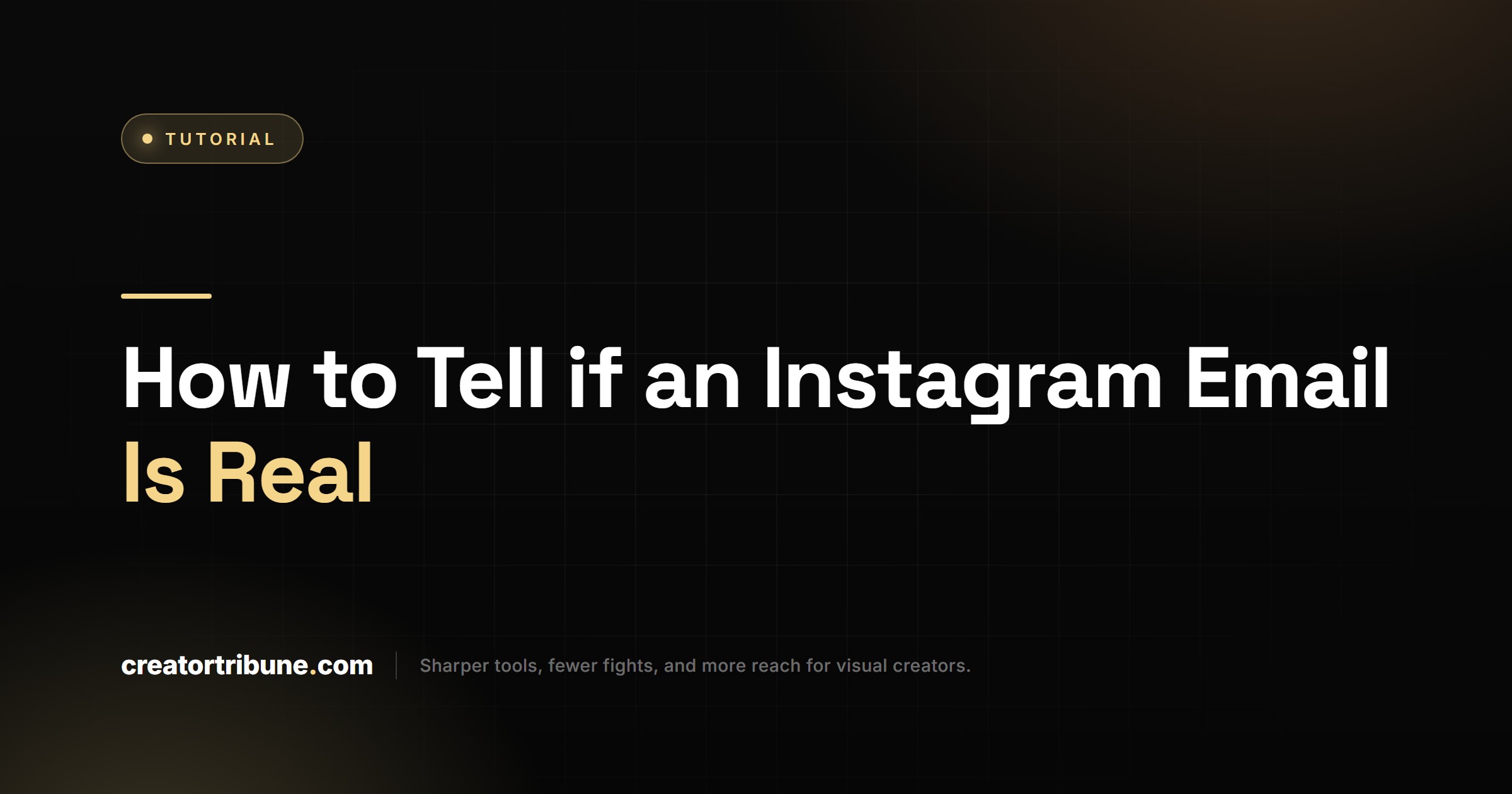 How to Tell if an Instagram Email Is Real