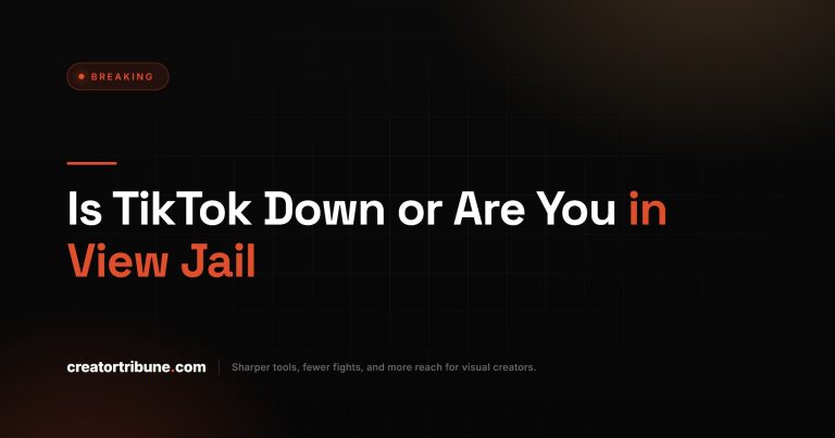 Is TikTok Down or Are You in View Jail