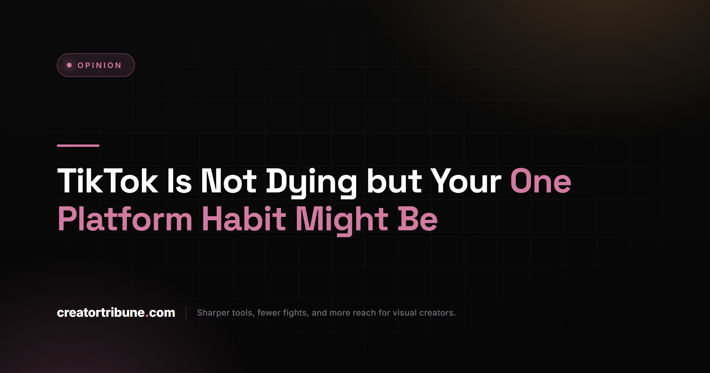 TikTok Is Not Dying but Your One Platform Habit Might Be