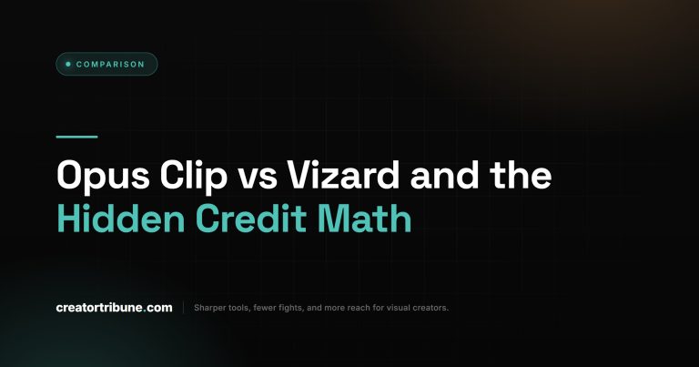 Opus Clip vs Vizard and the Hidden Credit Math