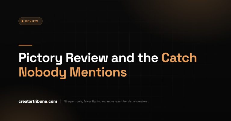 Pictory Review and the Catch Nobody Mentions