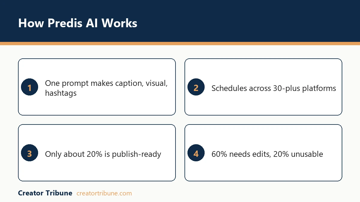 How Predis AI generates social posts