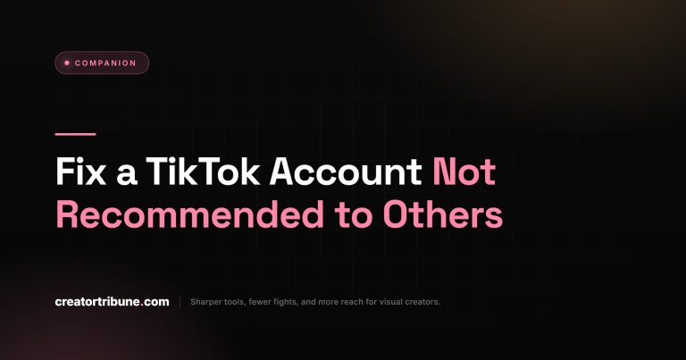 TikTok Account Not Recommended To Others Fix
