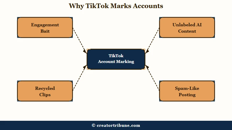 Why TikTok marks an account not recommended