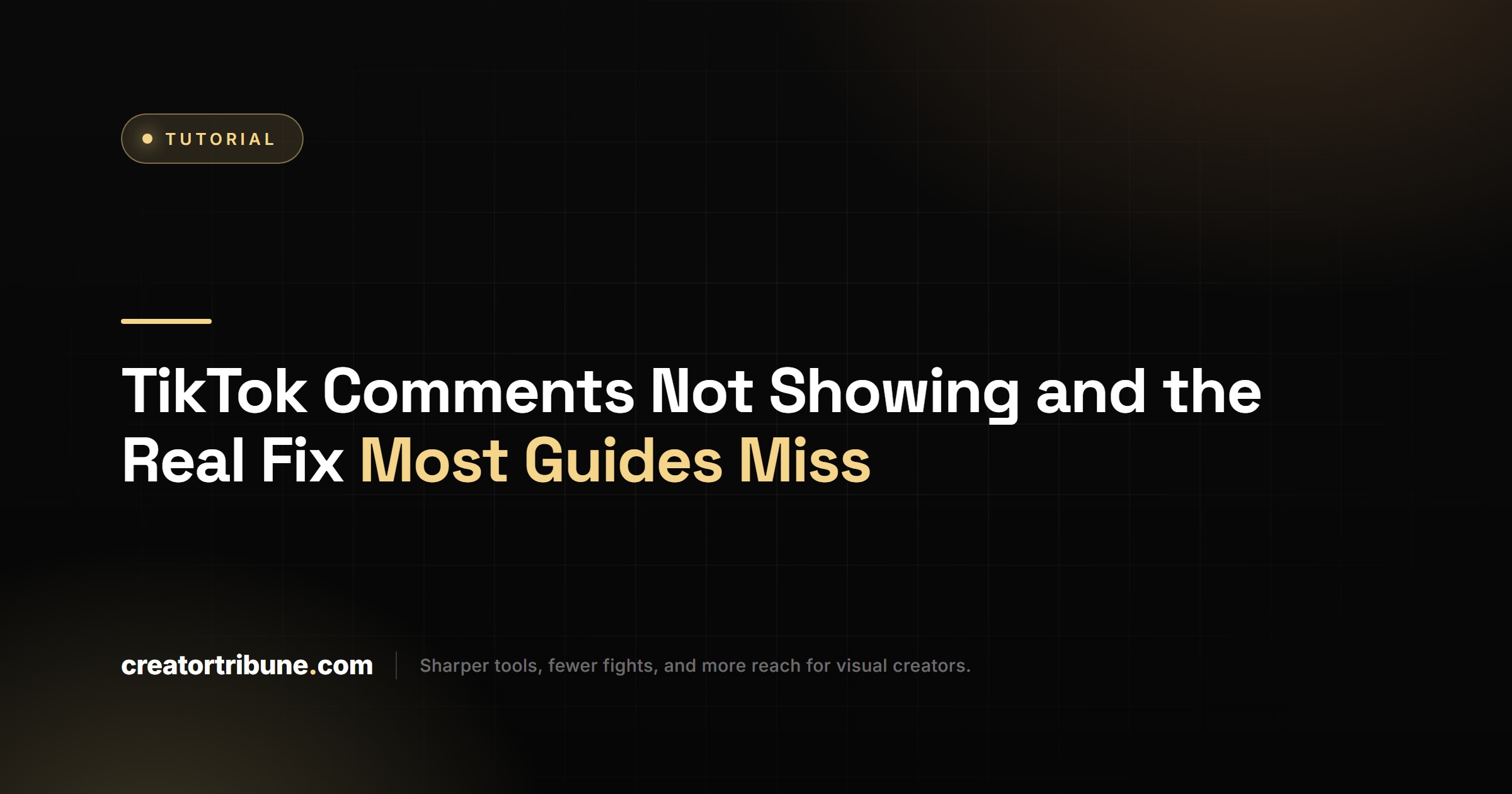 TikTok Comments Not Showing and the Real Fix Most Guides Miss