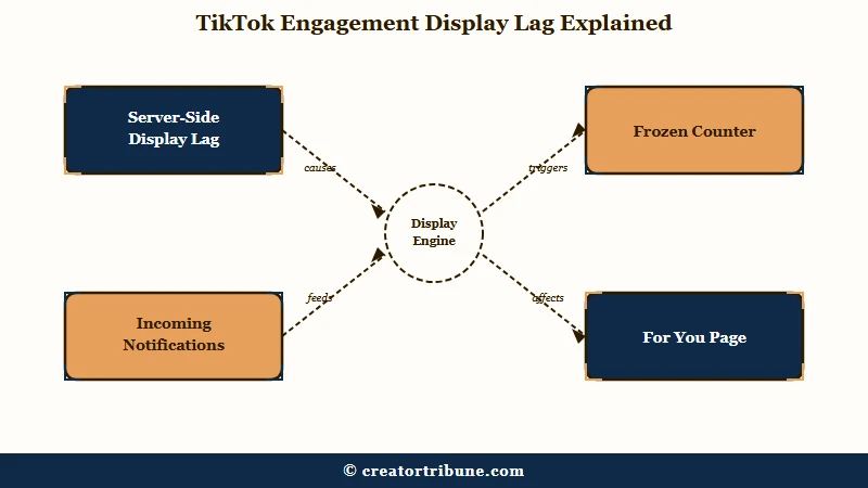TikTok display lag versus real engagement counts