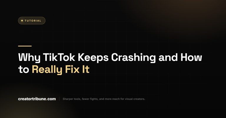 Why TikTok Keeps Crashing and How to Really Fix It