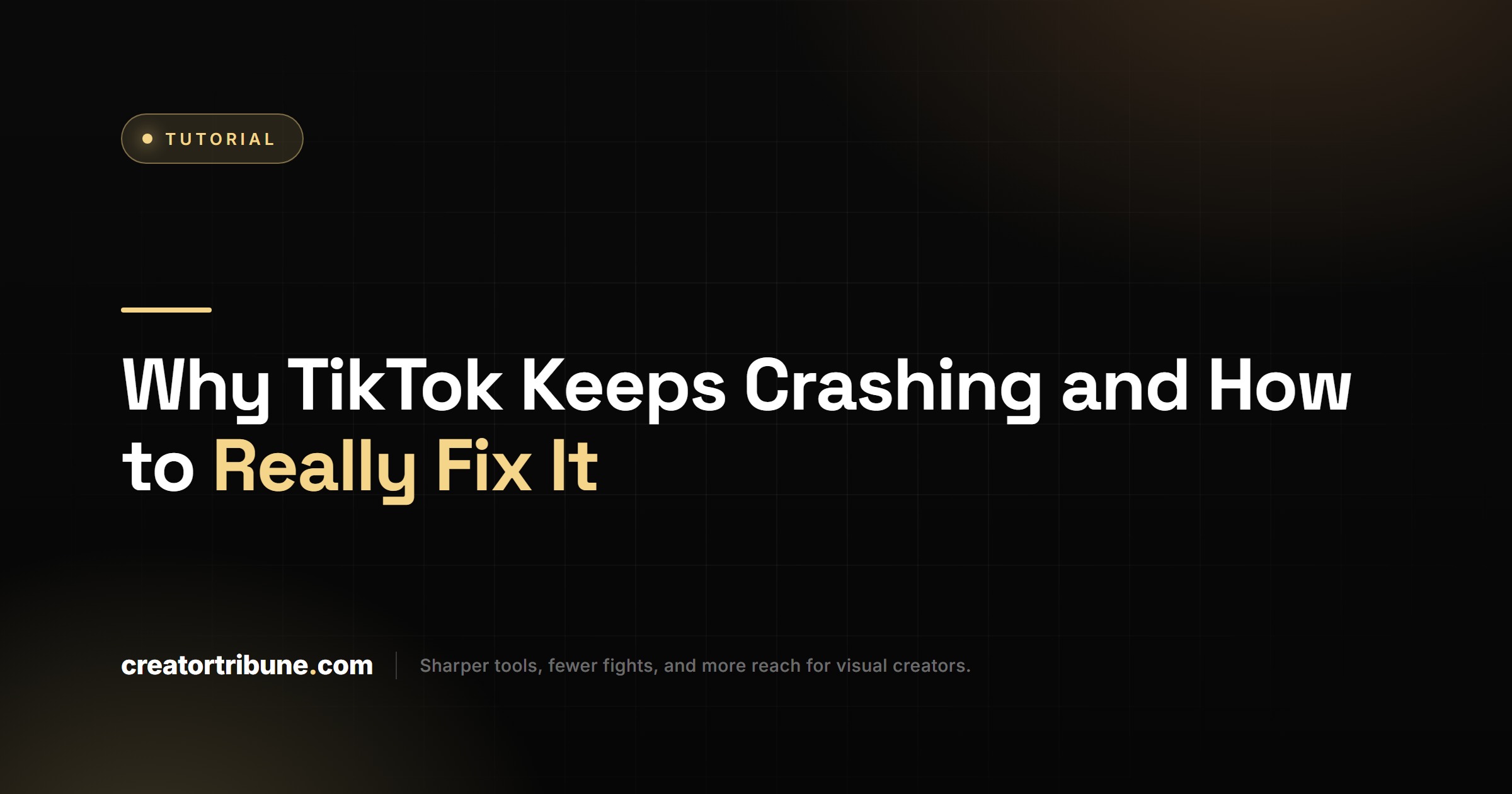Why TikTok Keeps Crashing and How to Really Fix It