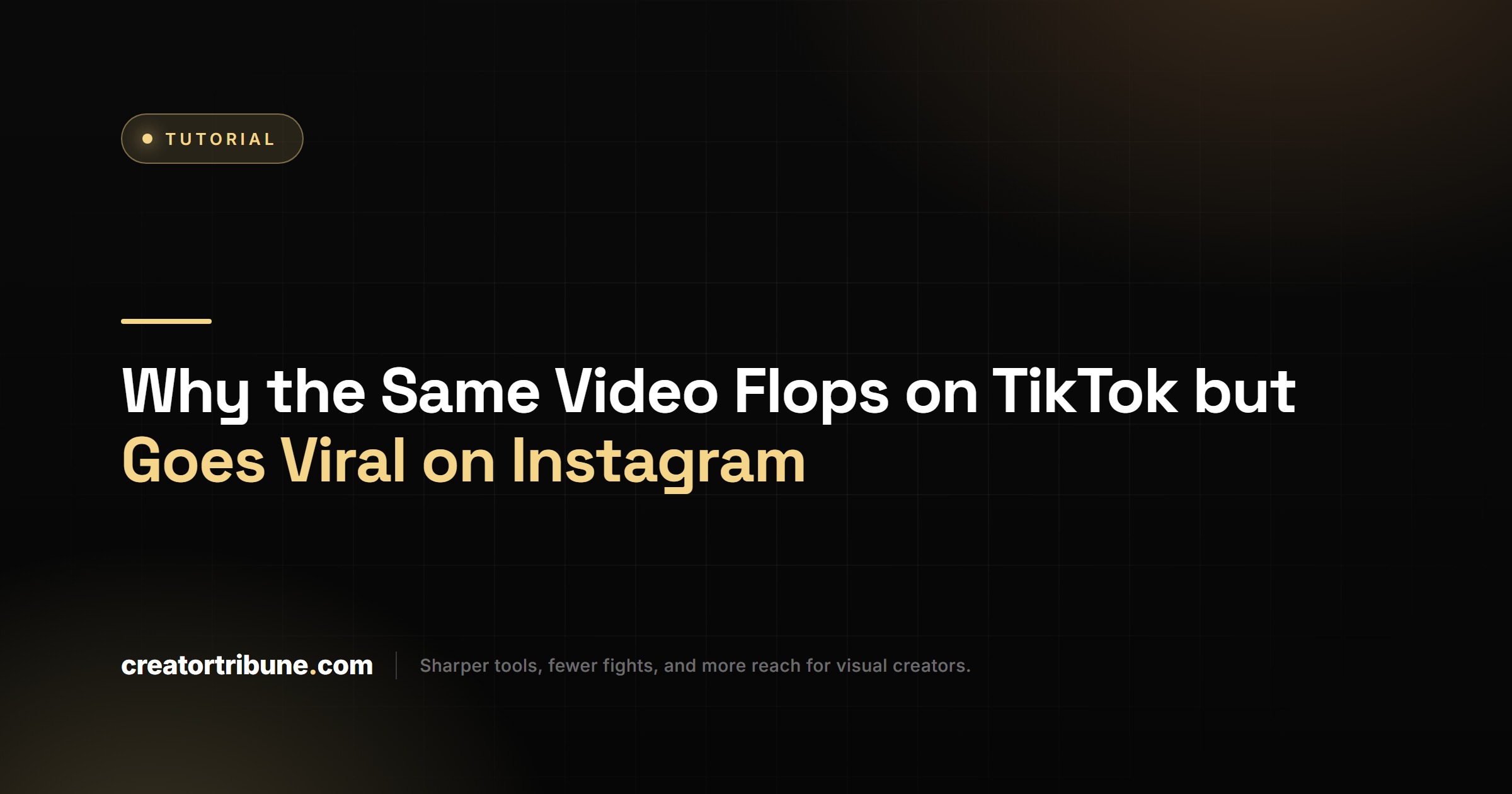 Why the Same Video Flops on TikTok but Goes Viral on Instagram