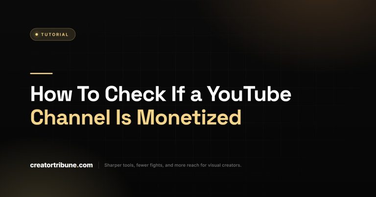 How To Check If a YouTube Channel Is Monetized