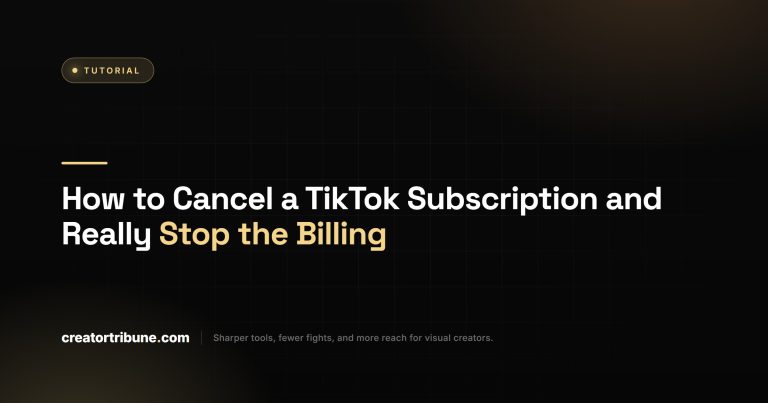 How to Cancel a TikTok Subscription