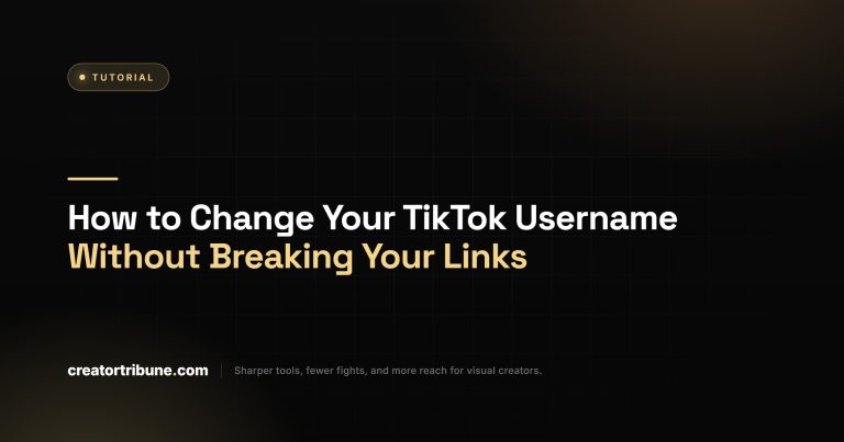 How to Change Your TikTok Username Without Breaking Your Links