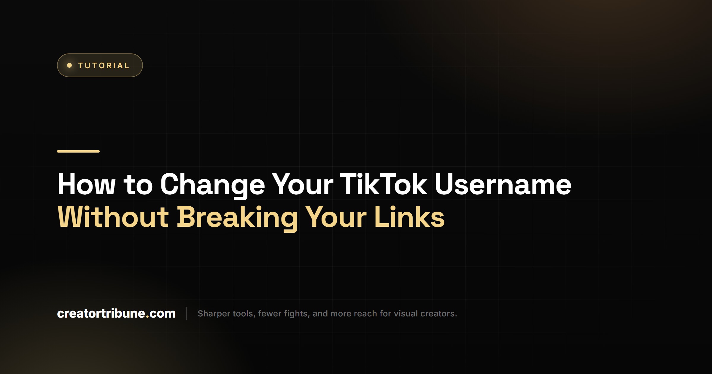 How to Change Your TikTok Username Without Breaking Your Links