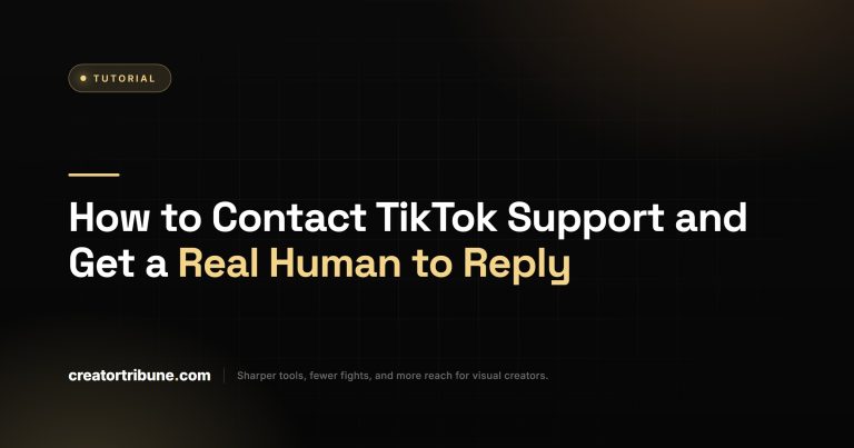 How to Contact TikTok Support and Get a Real Human to Reply